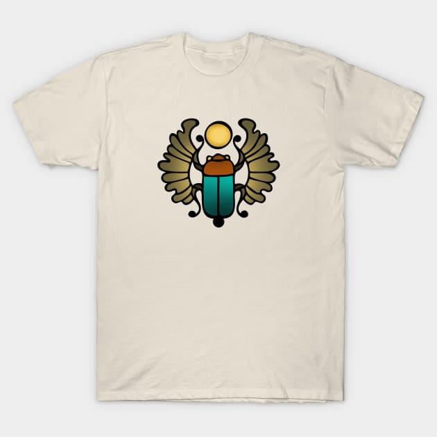 Scarab Amulet T-Shirt by majoihart